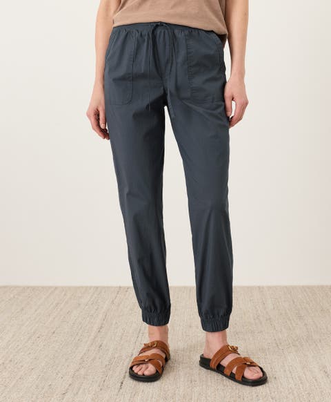 Organic Cotton Stretch Poplin Jogger
