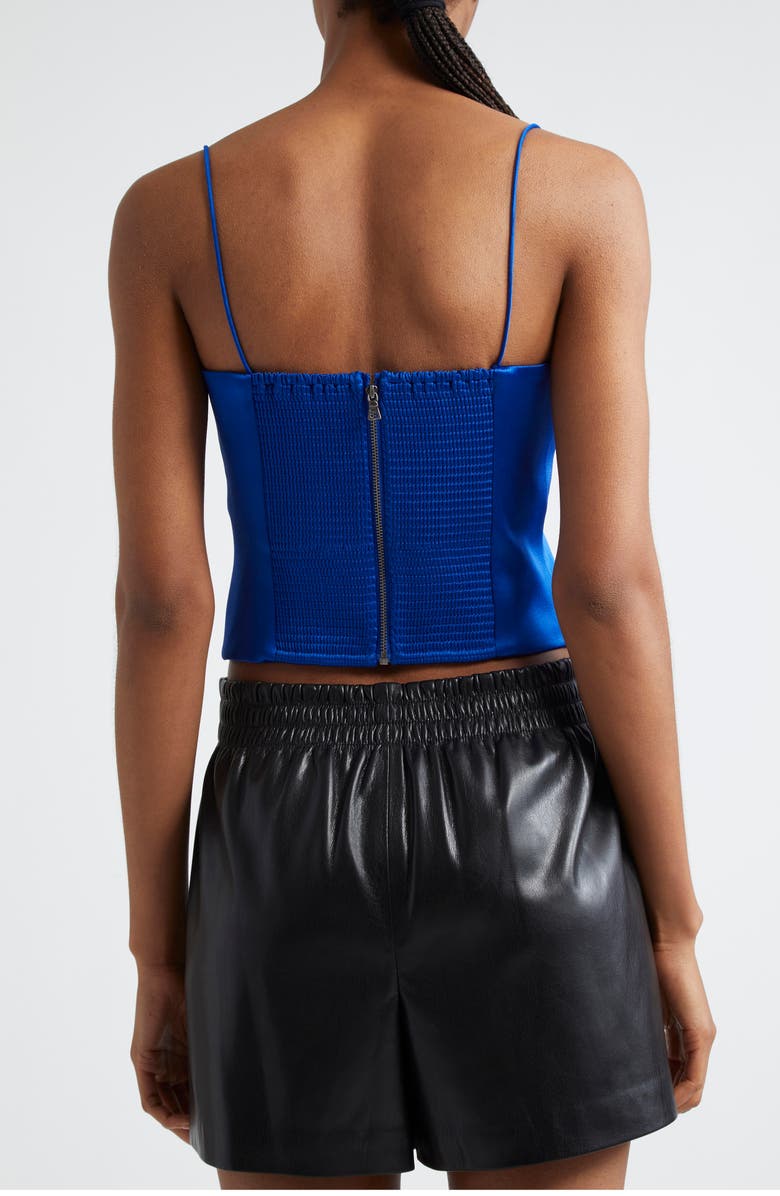 Alice + Olivia Ada Peekaboo Bustier Crop Camisole, Alternate, color, Royal