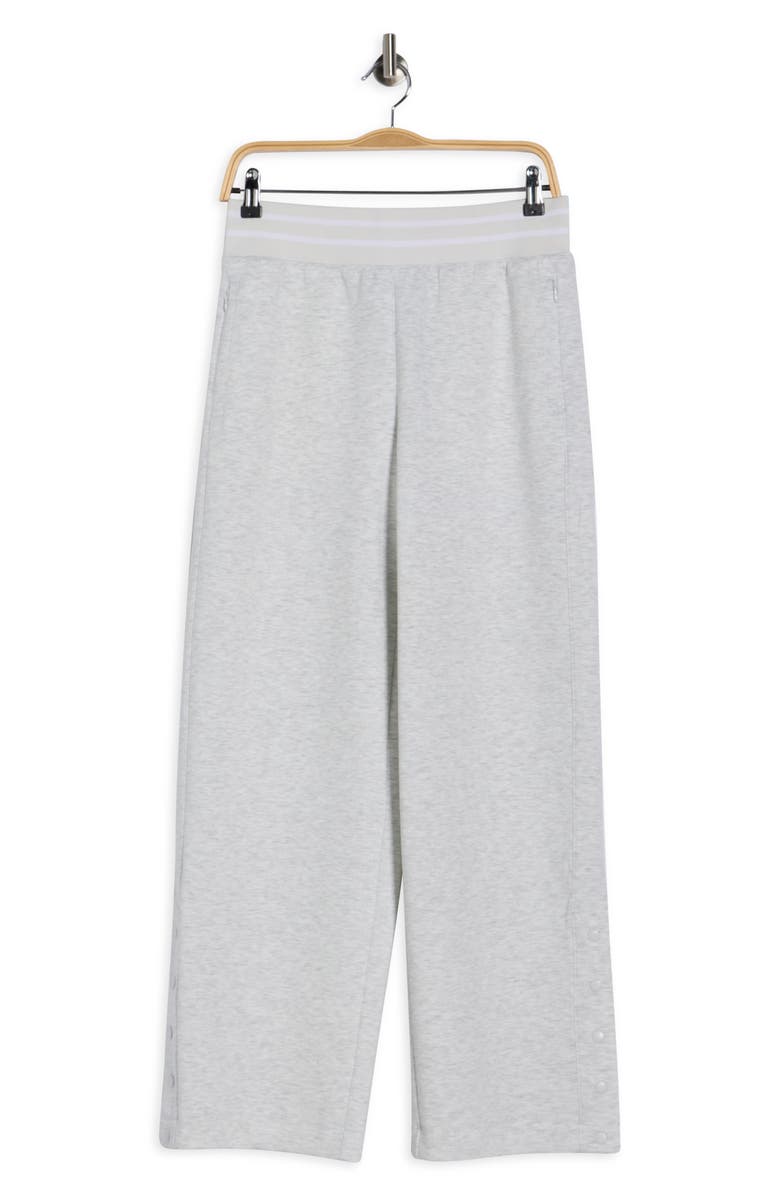 90 DEGREE BY REFLEX Sanctuary Scuba Knit Wide Leg Pants, Alternate, color, Heather Light Grey