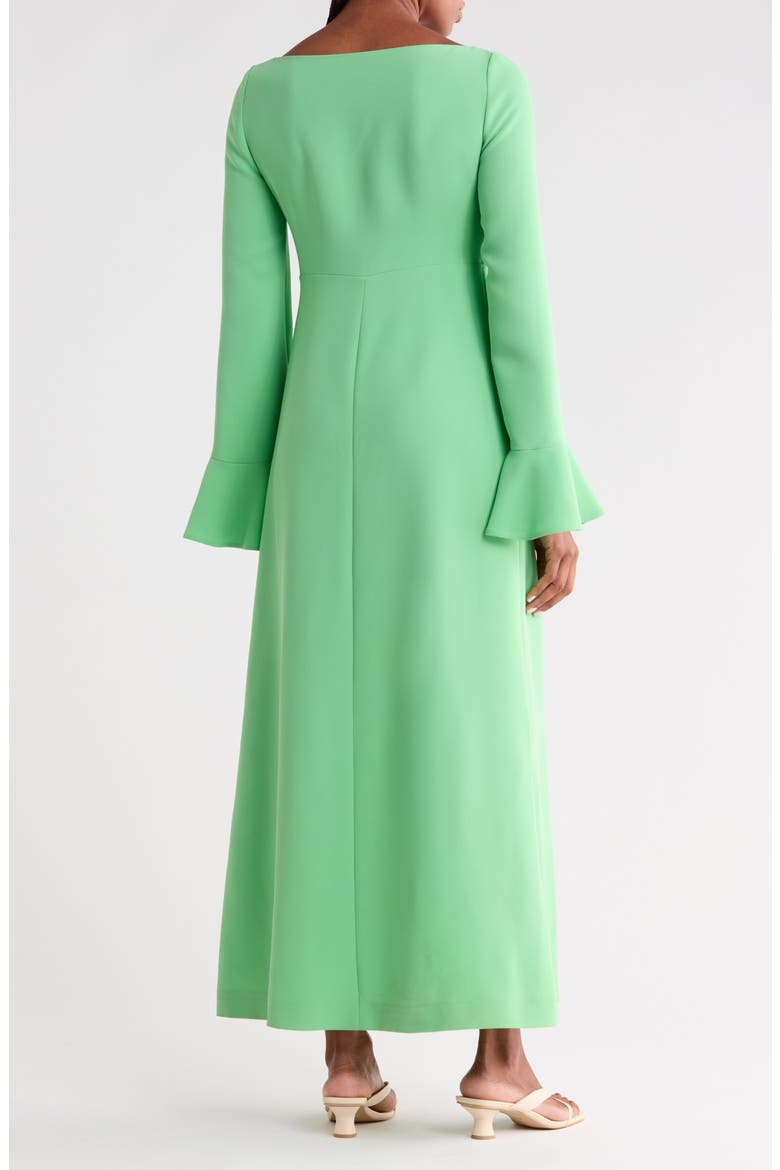Cutout Long Sleeve Maxi Dress, Alternate, color, MINT