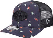 New Era Men's New Era Navy/Black San Francisco 49ers Adventure Drinks Pattern 9SEVENTY Stretch-Snap Hat