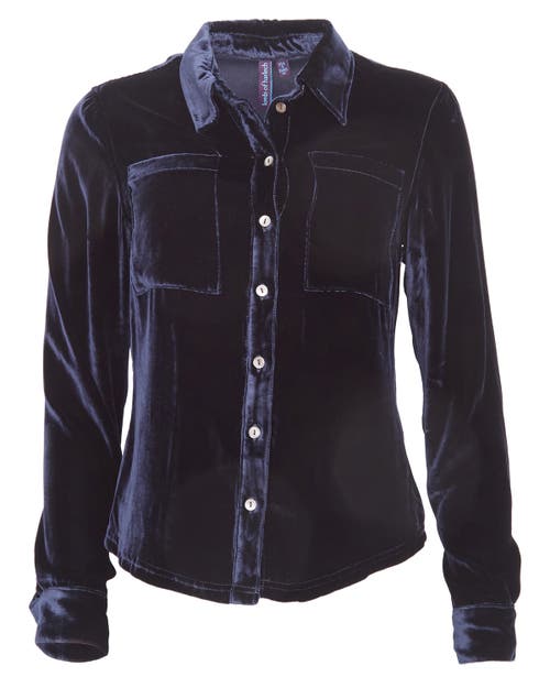 Lords Of Harlech Sylvia Velvet Shirt