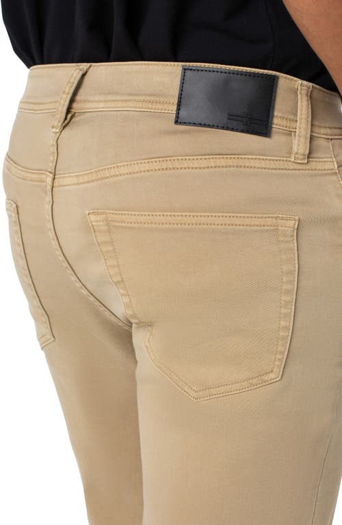 Liverpool Los Angeles Kingston Modern Slim Straight Leg Twill Pants In Khaki