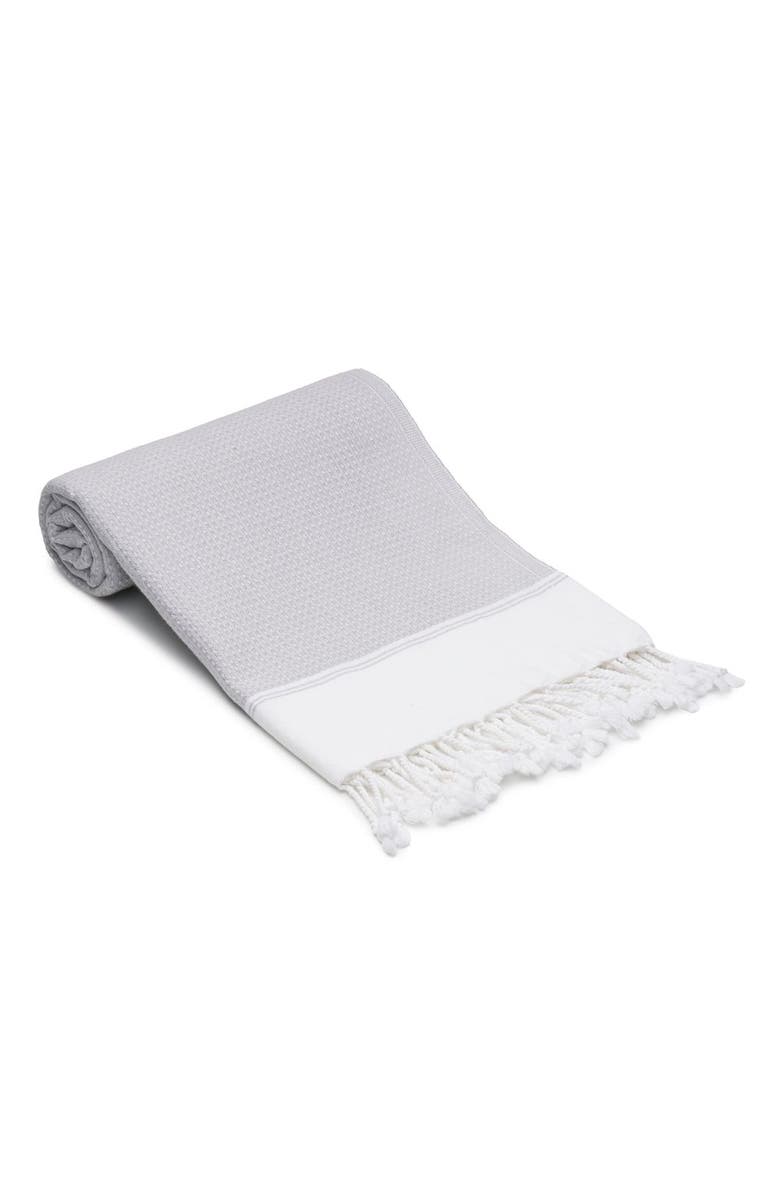 Oliviera Home Pria Turkish Cotton Bath Towel, Main, color, Light Gray
