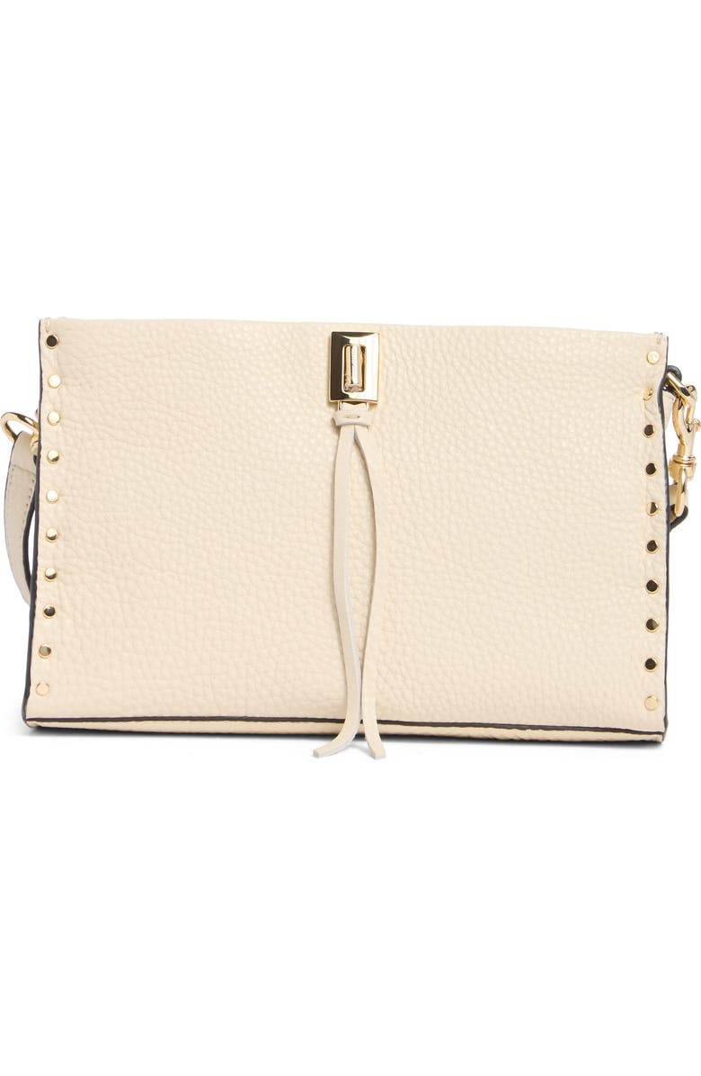 Rebecca Minkoff Darren Leather Crossbody Bag, Main, color, Eggshell