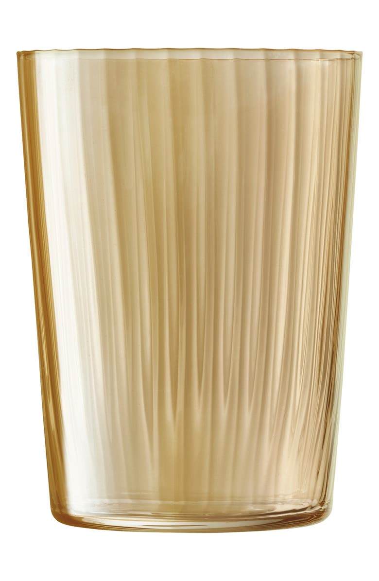 LSA Set of 4 Gems Tumblers, Alternate, color, Brown