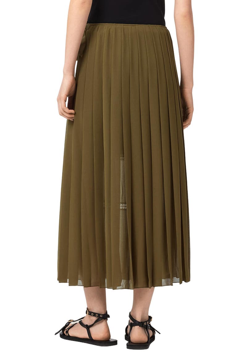 Clover Wrap Skirt, Alternate, color, KHAKI GREEN
