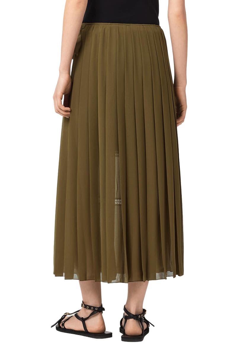 AllSaints Clover Wrap Skirt, Alternate, color, 