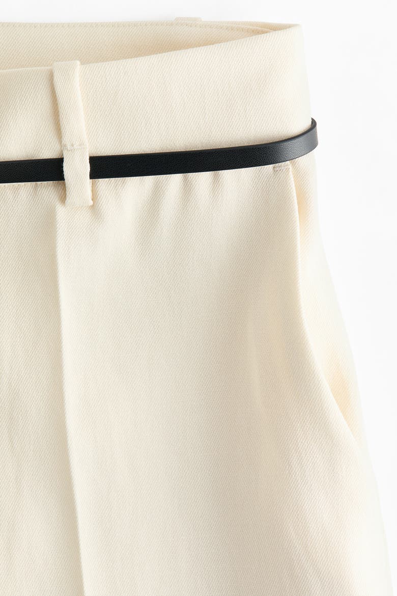 Bermuda Shorts With Belt, Alternate, color, Cream