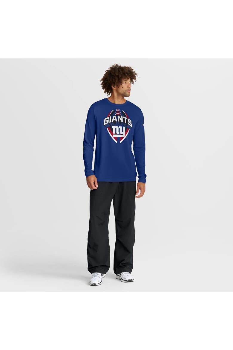 Men's Nike Royal New York Giants Primetime Legend Icon Performance Long Sleeve T-Shirt, Alternate, color, Royal