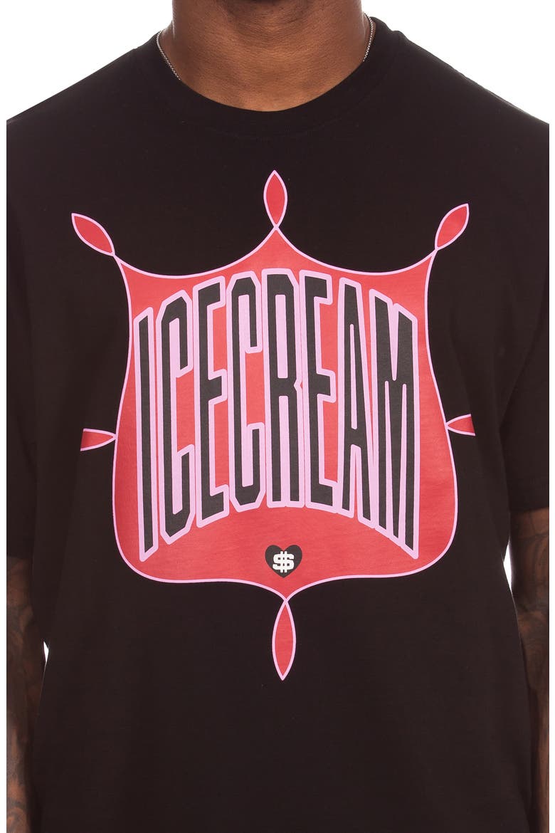 Emblem Cotton Graphic T-Shirt, Alternate, color, BLACK