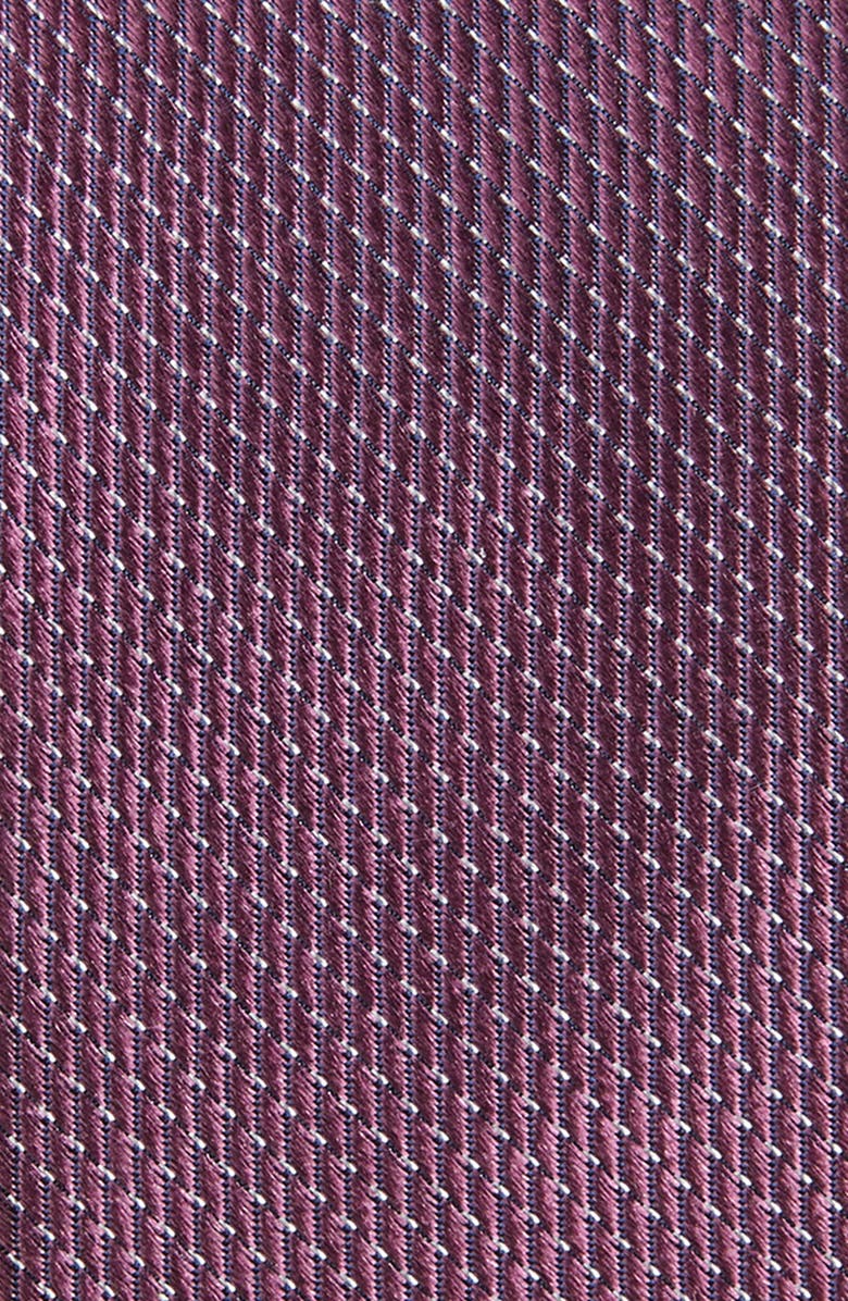 Nordstrom Haskin Textured Solid Silk Tie, Alternate, color, Eggplant