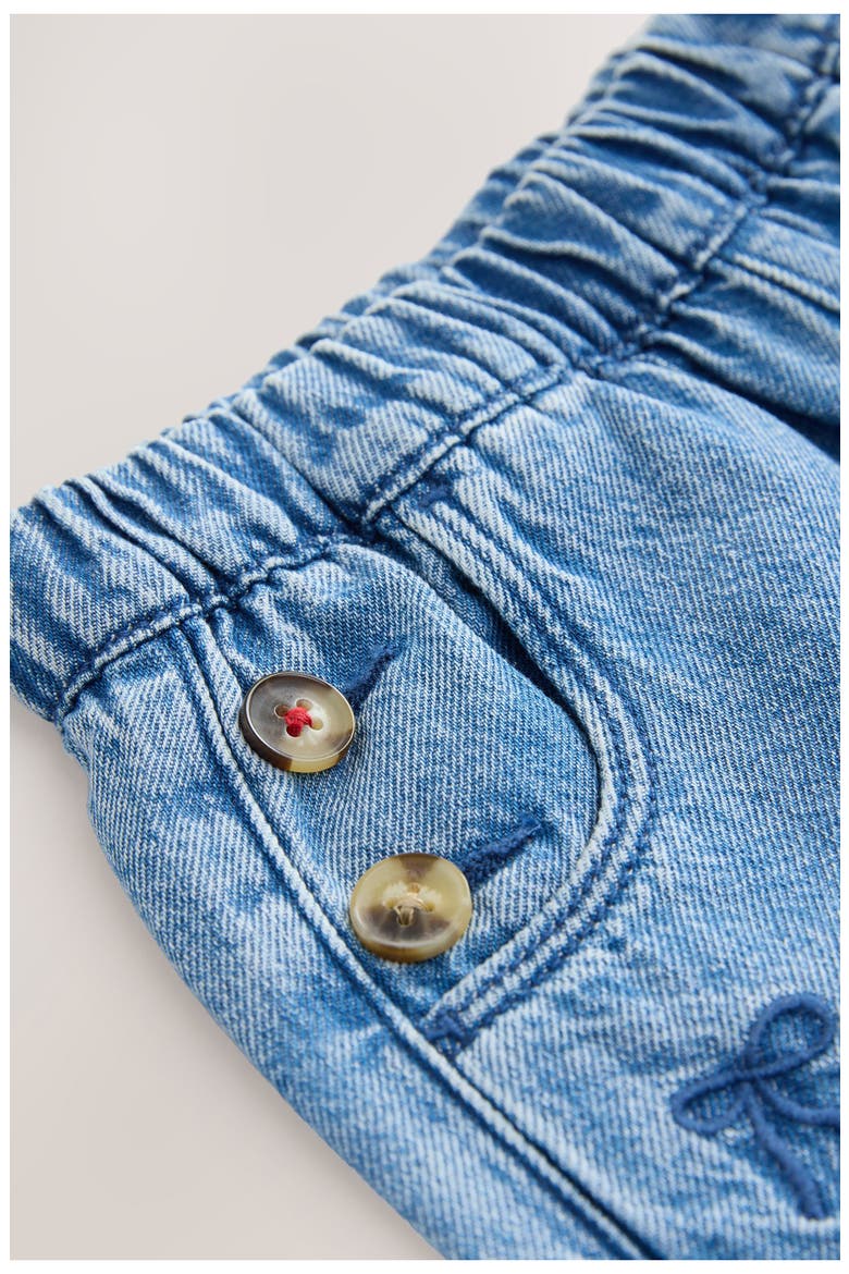 Kids' Bow Laser Wide Leg Jeans, Alternate, color, BLUE