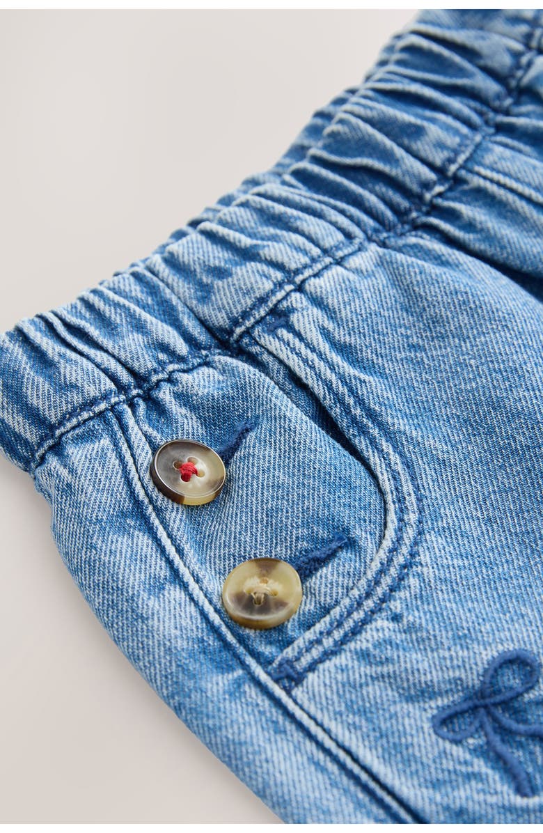 NEXT Kids' Bow Laser Wide Leg Jeans, Alternate, color, Blue