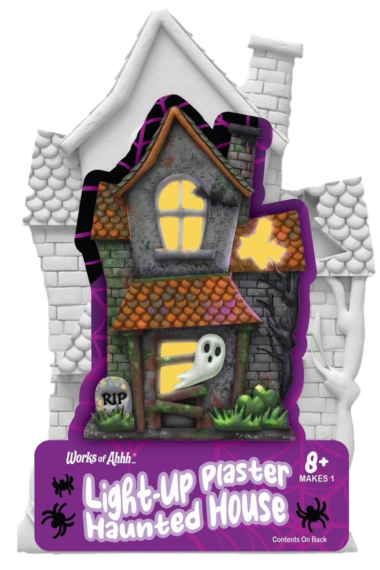 Haunted House Light-Up Plaster Kit, Main, color, Multicolor