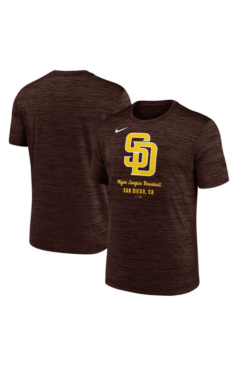 Nike Men's Nike Brown San Diego Padres Velocity Performance T-Shirt, Main, color, Brown