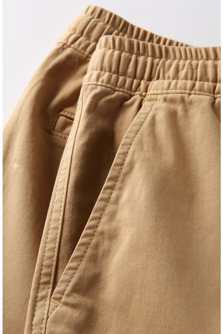 Kids' Essential Stretch Twill Shorts, Alternate, color, TAN STOCK