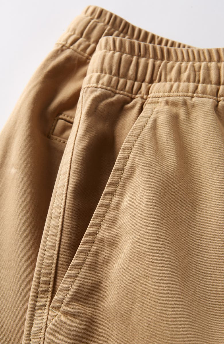 Nordstrom Kids' Essential Stretch Twill Shorts, Alternate, color, Tan Stock