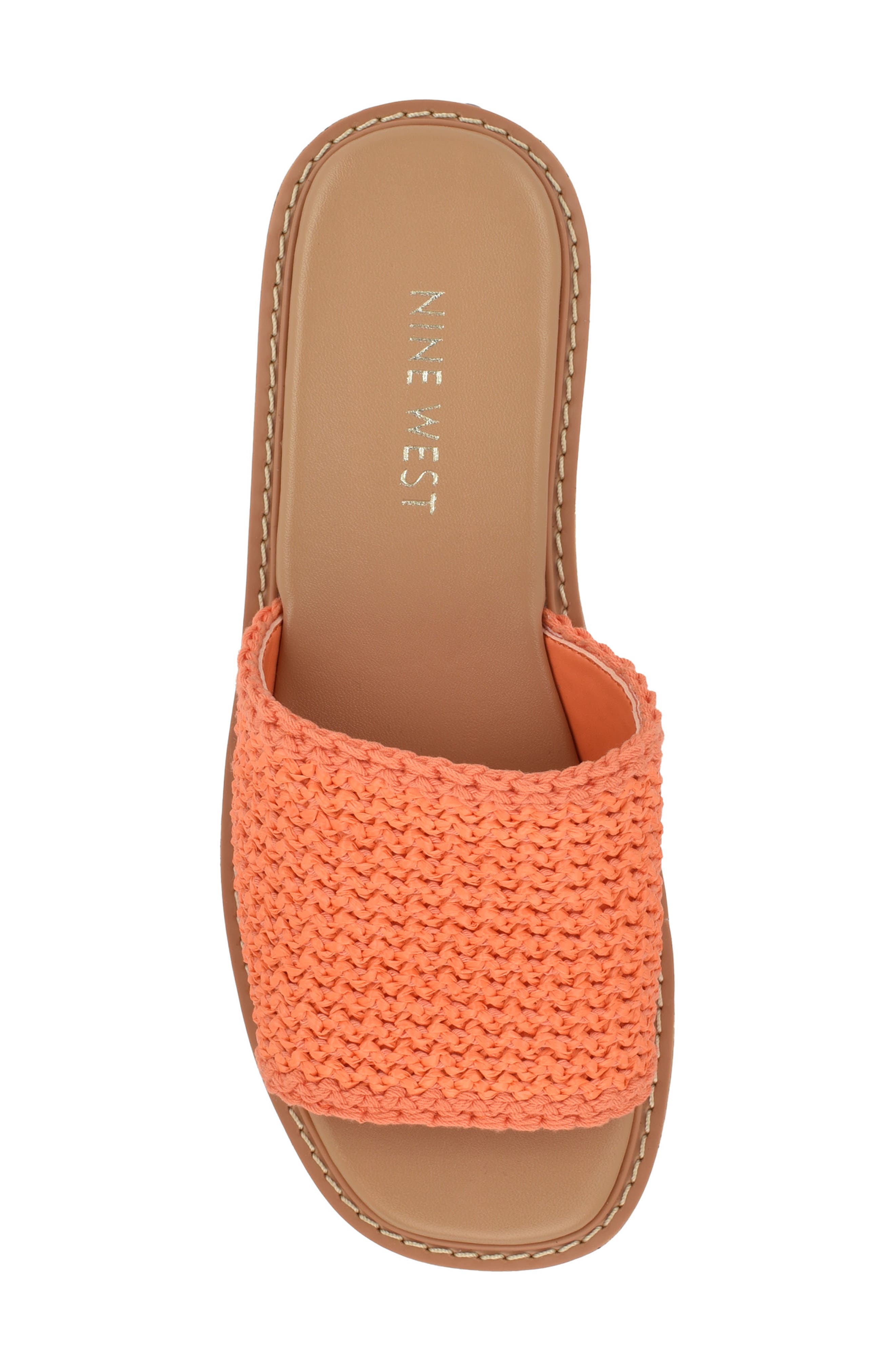 Keller Platform Slide Sandal, Alternate, color, PERFECT ORANGE