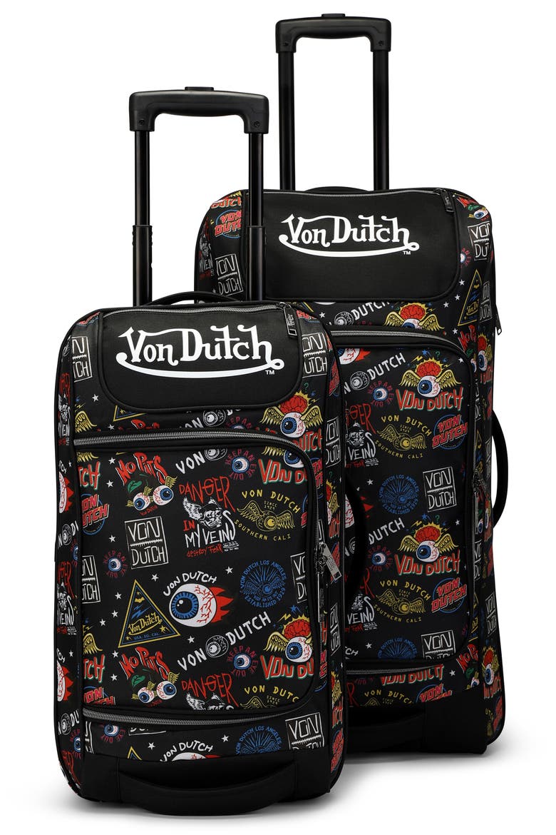 Jax Black Rolling Duffel 2-Piece Set, Main, color, Jax Black