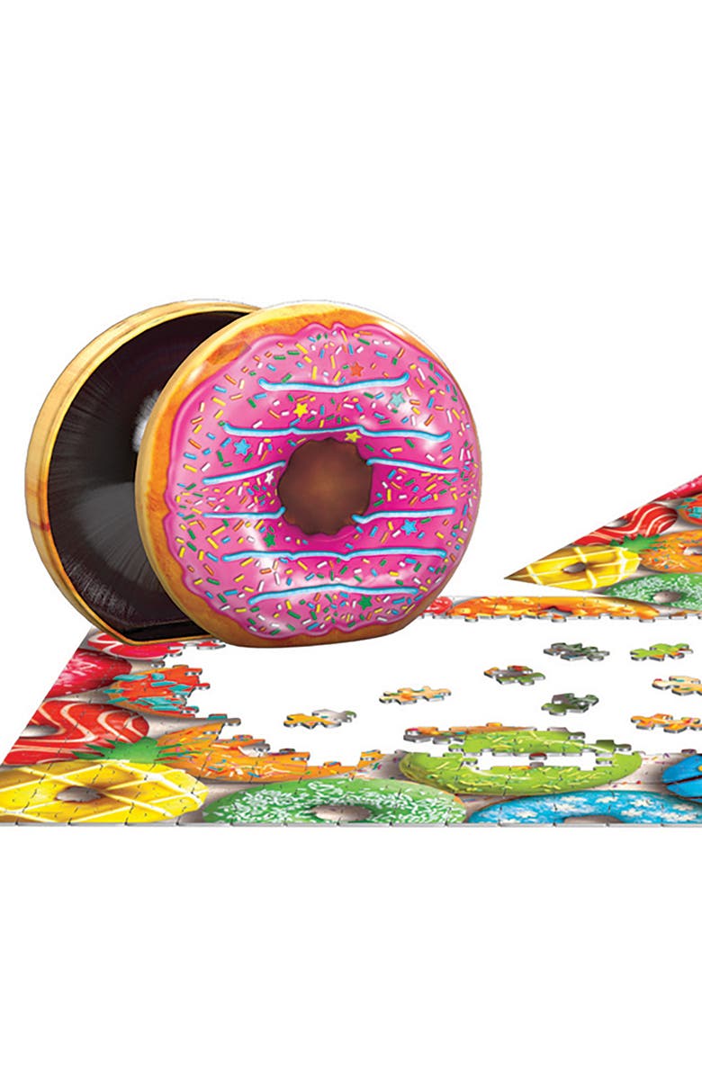 Eurographics Puzzle Tin Donut Rainbow 550 Piece Jigsaw, Alternate, color, Multicolored