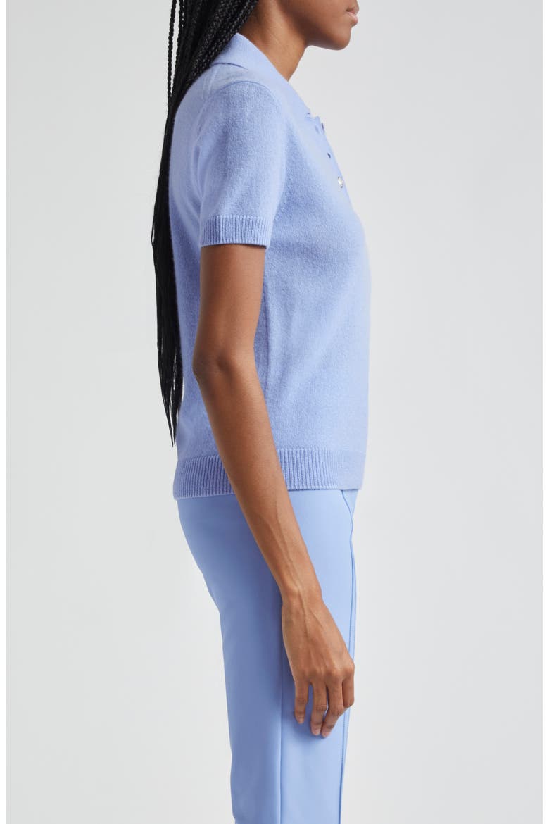 Brandt Cashmere Polo Sweater, Alternate, color, HYDRANGEA