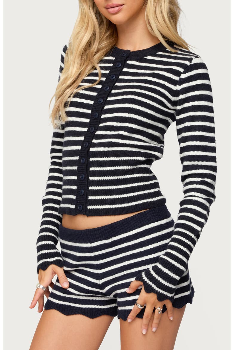 Soren Stripe Cardigan, Alternate, color, NAVY-AND-WHITE