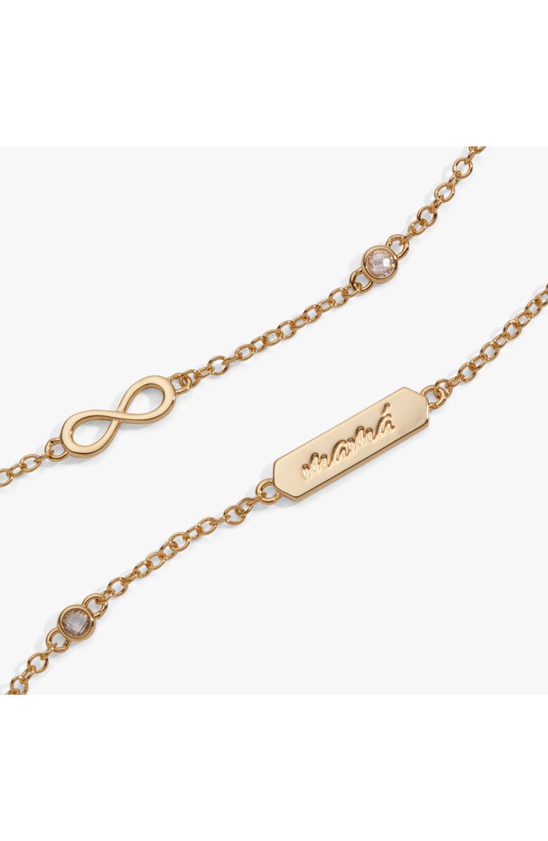 Alex and Ani Mamá Infinity Adjustable Chain Bracelet, Alternate, color,