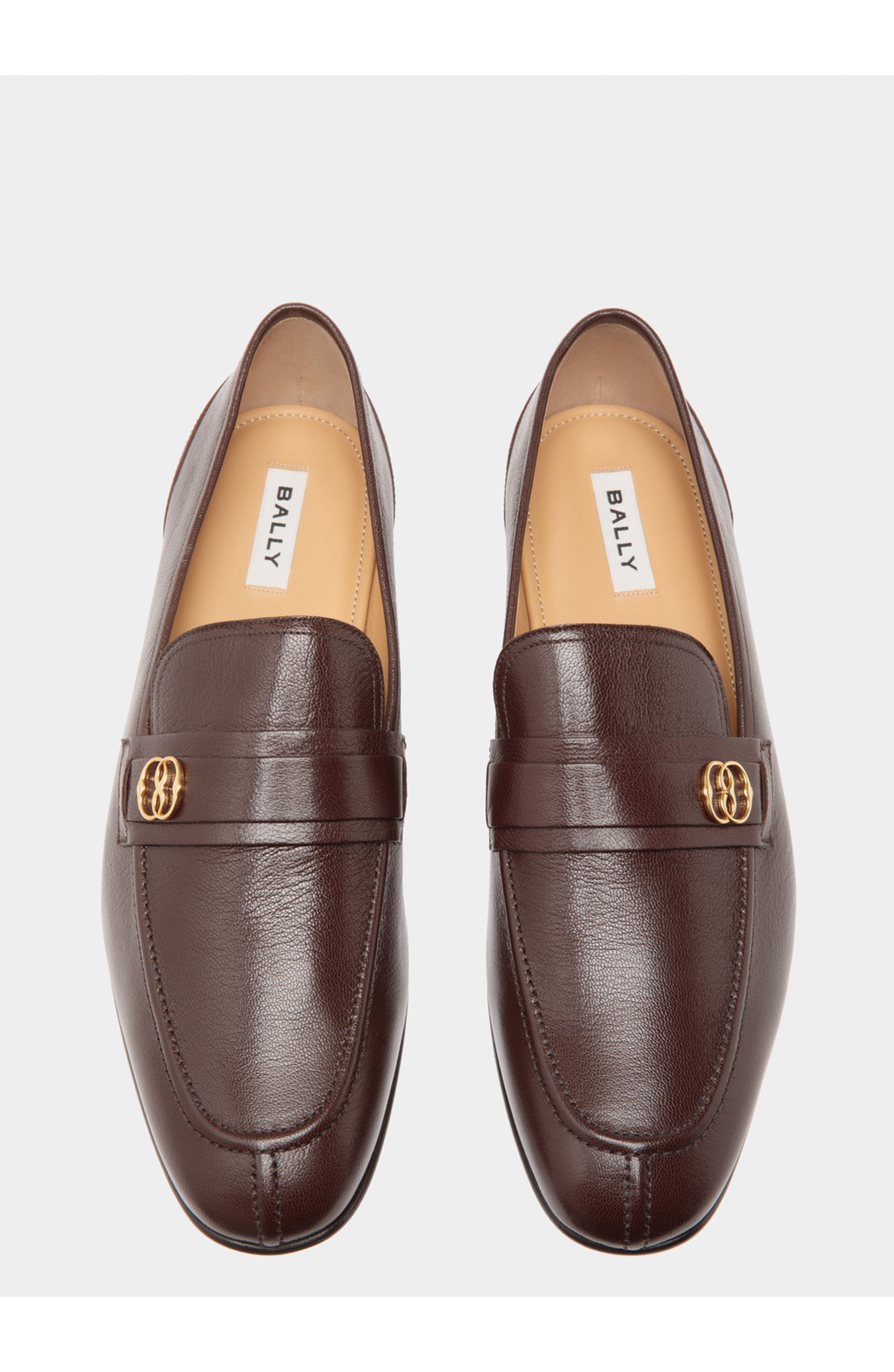 Bally Suisse Loafer in Grained Goat Leather, Alternate, color, Ebano 21
