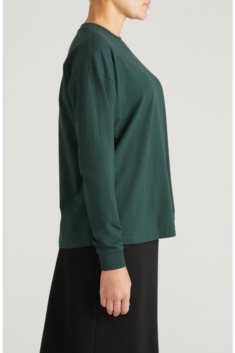 Drop Shoulder Top, Alternate, color, FOREST GREEN