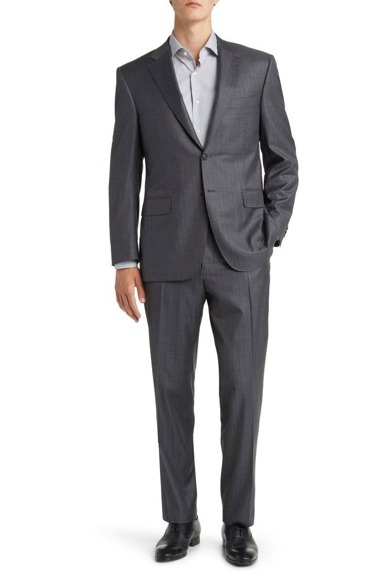 Canali Siena Regular Fit Wool Suit, Main, color, 