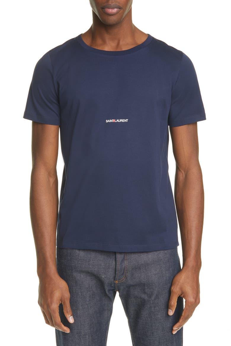 Gauche Logo T-Shirt, Main, color, NAVY