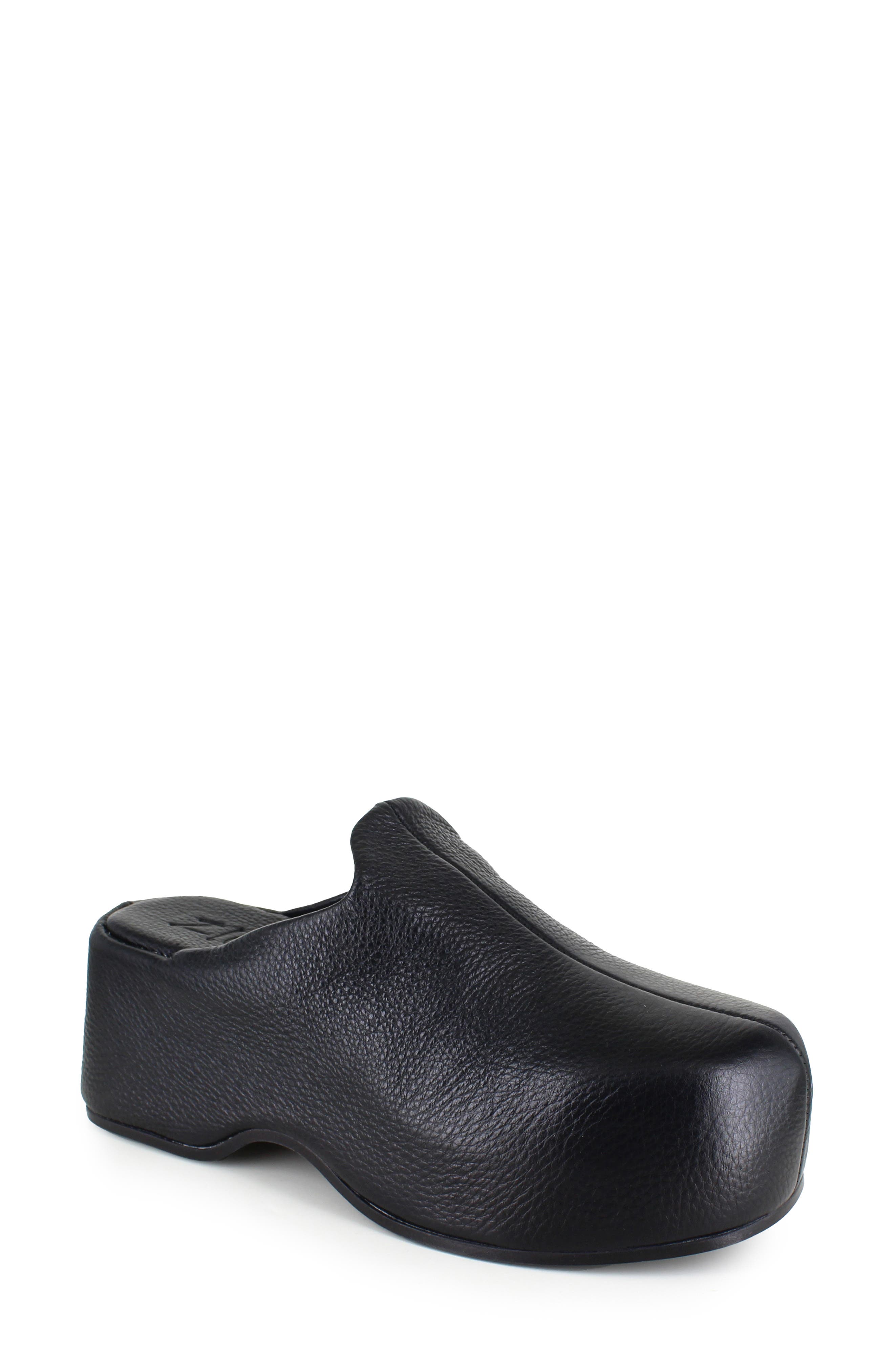 ZIGI Kristen Platform Clog, Main, color, Black Leather