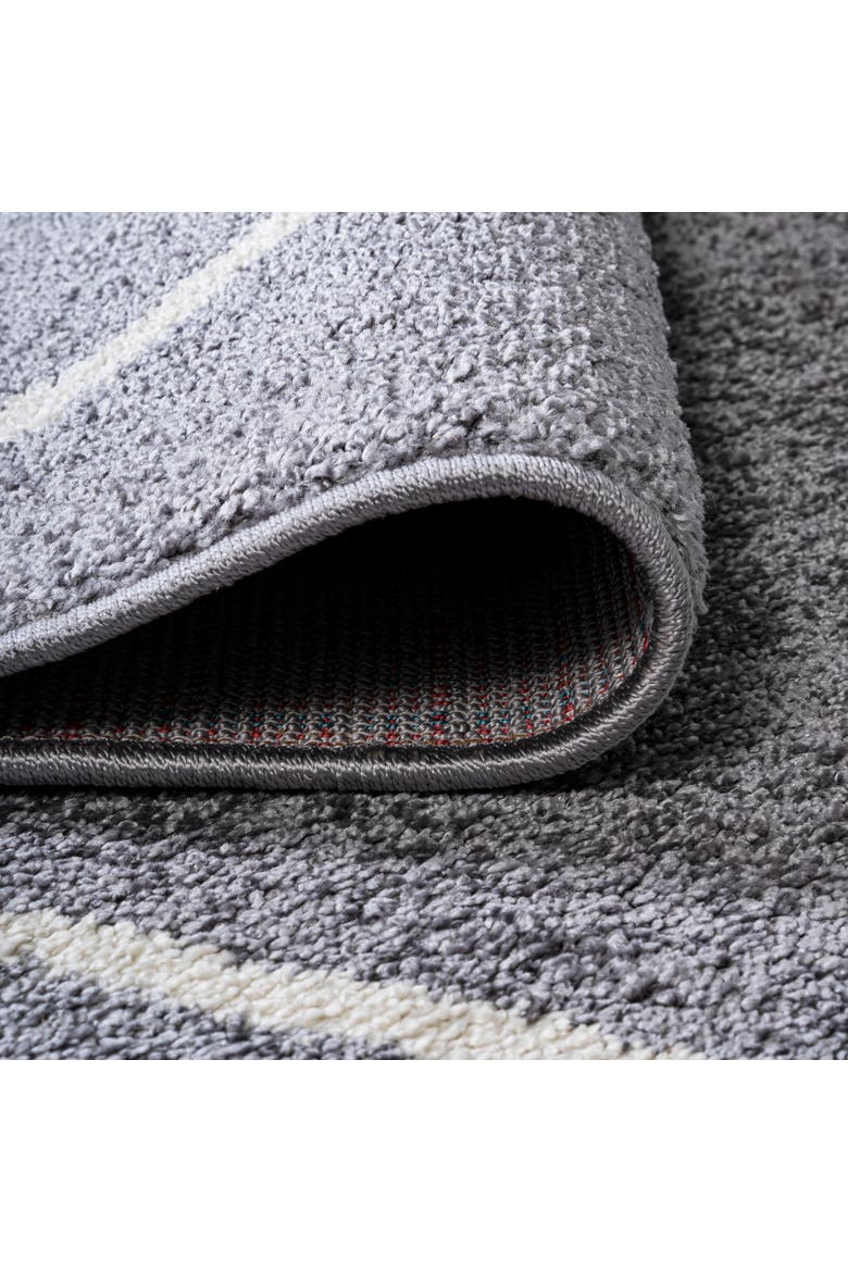 Cole Minimalist Diamond Trellis Area Rug, Alternate, color, Gray/White