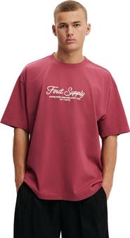 Cotton On Box Fit Text T-Shirt