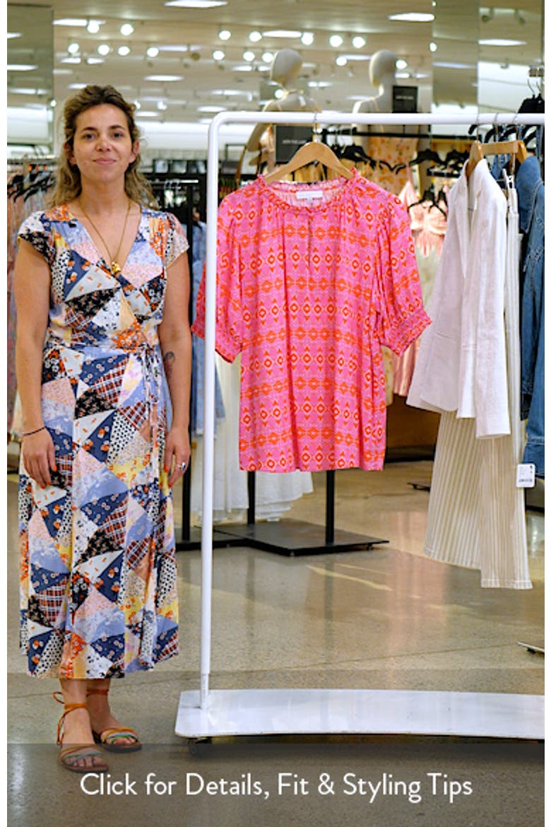 Mirany Ikat Print Top video