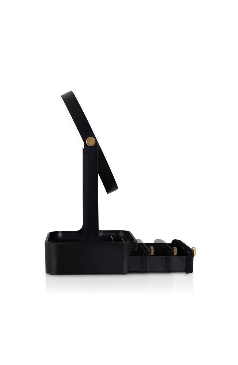 Zadro Back-to-School LED Lighted Makeup Mirror with Tray & Drawer, Alternate, color, Black