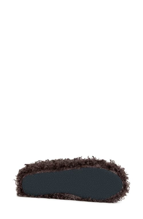 Azalea Wang Darwin Faux Shearling Clog In Brown