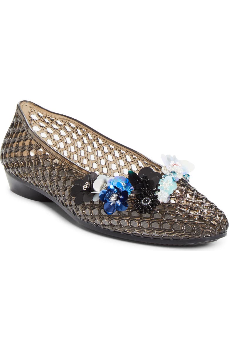 HEAVENLY JELLY Petal Jelly Ballet Flat, Main, color, Black