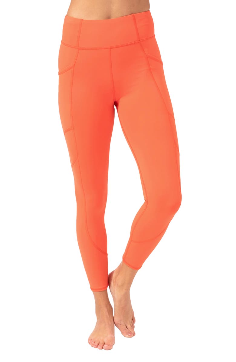 Threads 4 Thought Rita High Waist Pocket Leggings, Main, color, Tango