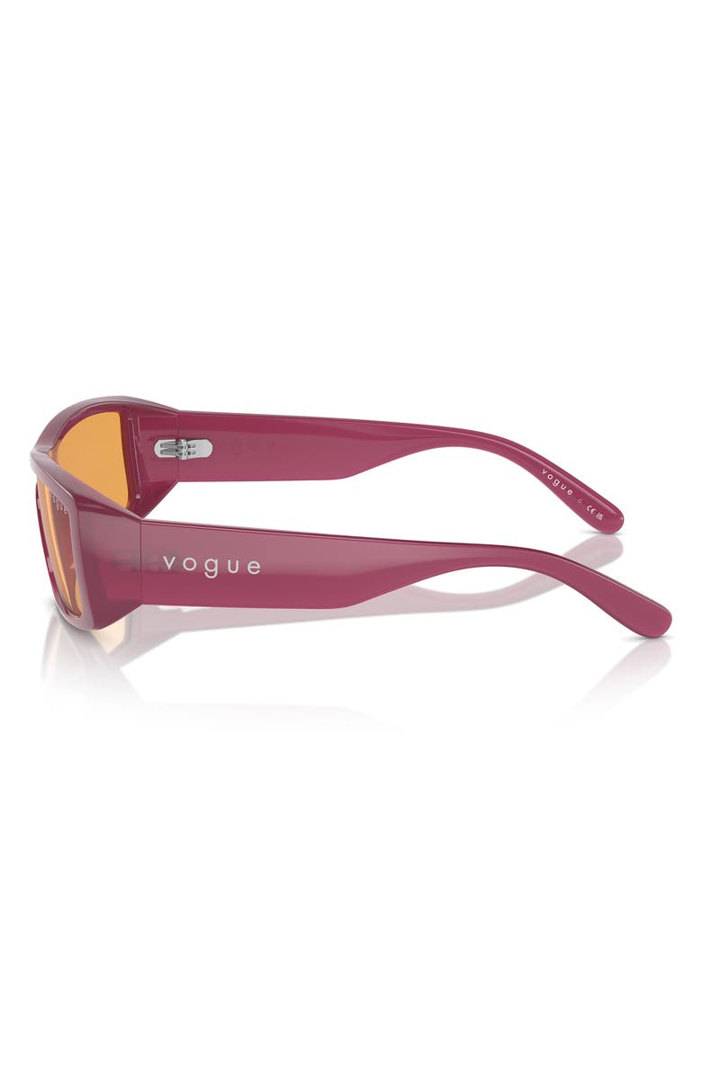 VOGUE 22mm Rectangular Sunglasses, Alternate, color, Opal Violet