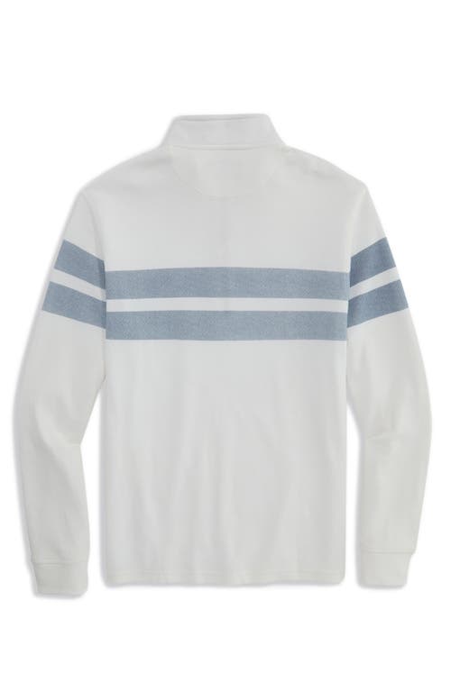 Vineyard Vines Coastline Quarter Zip Pullover In White
