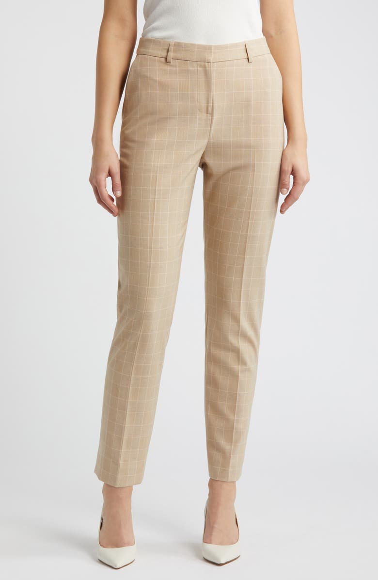 Tahari ASL Classic Straight Leg Pants, Main, color, 