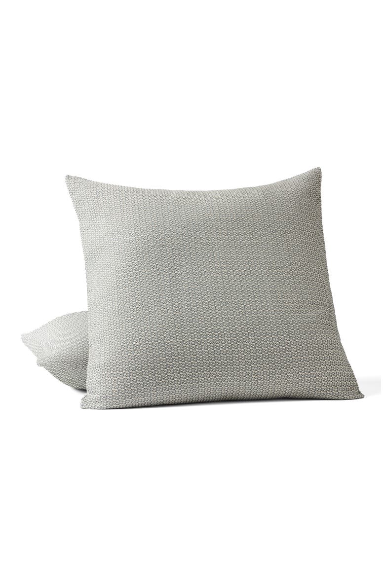 Honeycomb Organic Cotton Euro Pillow Sham, Main, color, UNDYED/ LAGOON