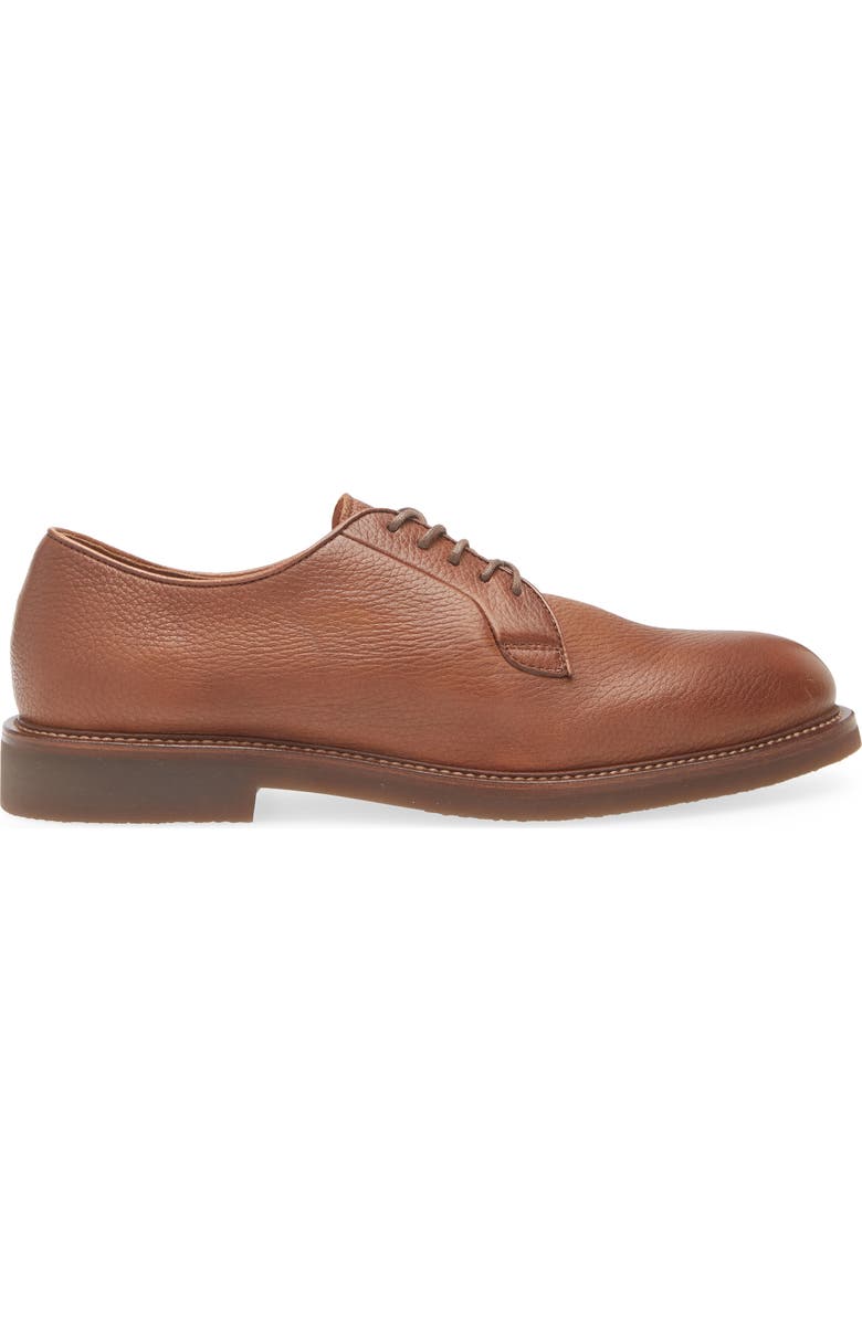 Brunello Cucinelli Leather Derby, Alternate, color, C8170 Brown