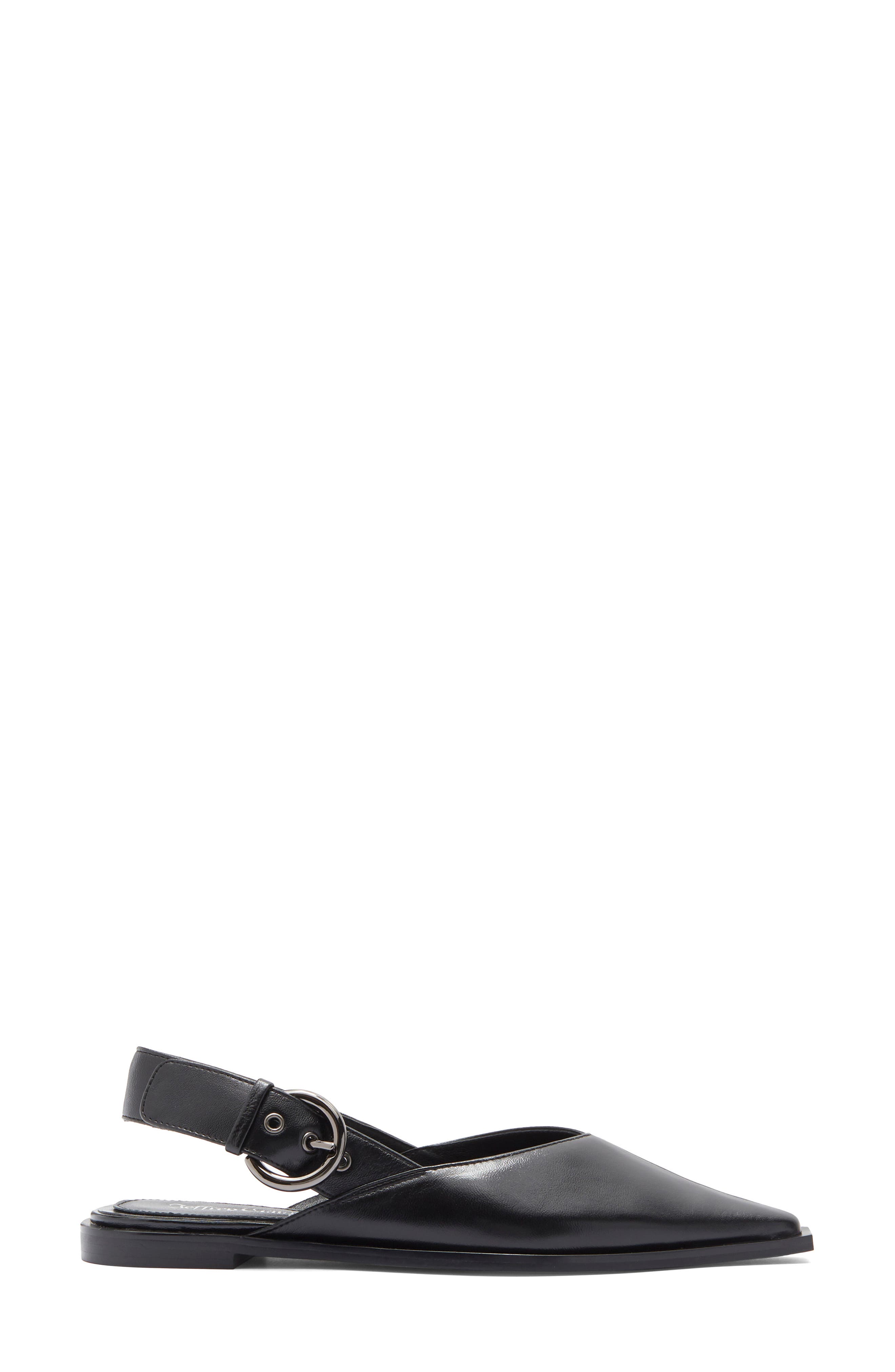 Jeffrey Campbell Wentz Slingback Flat, Alternate, color, Black