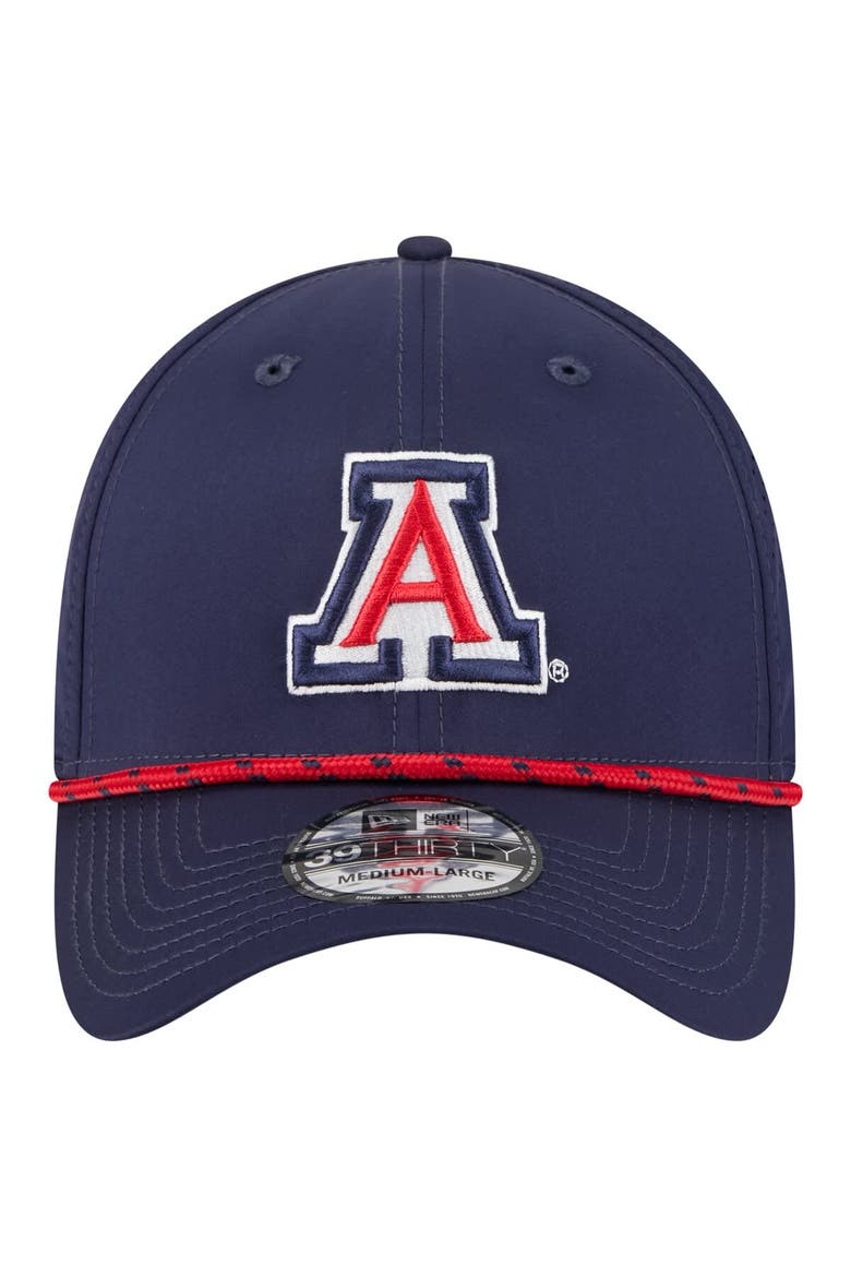 Men's New Era  Navy Arizona Wildcats Rope 39THIRTY Flex Hat, Alternate, color, Navy