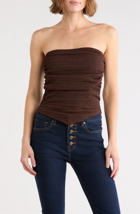 Ruched Tube Top
