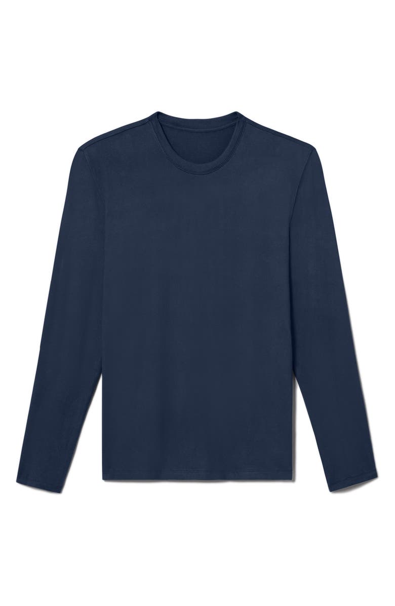 Tommy John Men's Cozy Long Sleeve Crewneck Shirt, Alternate, color, Dress Blues