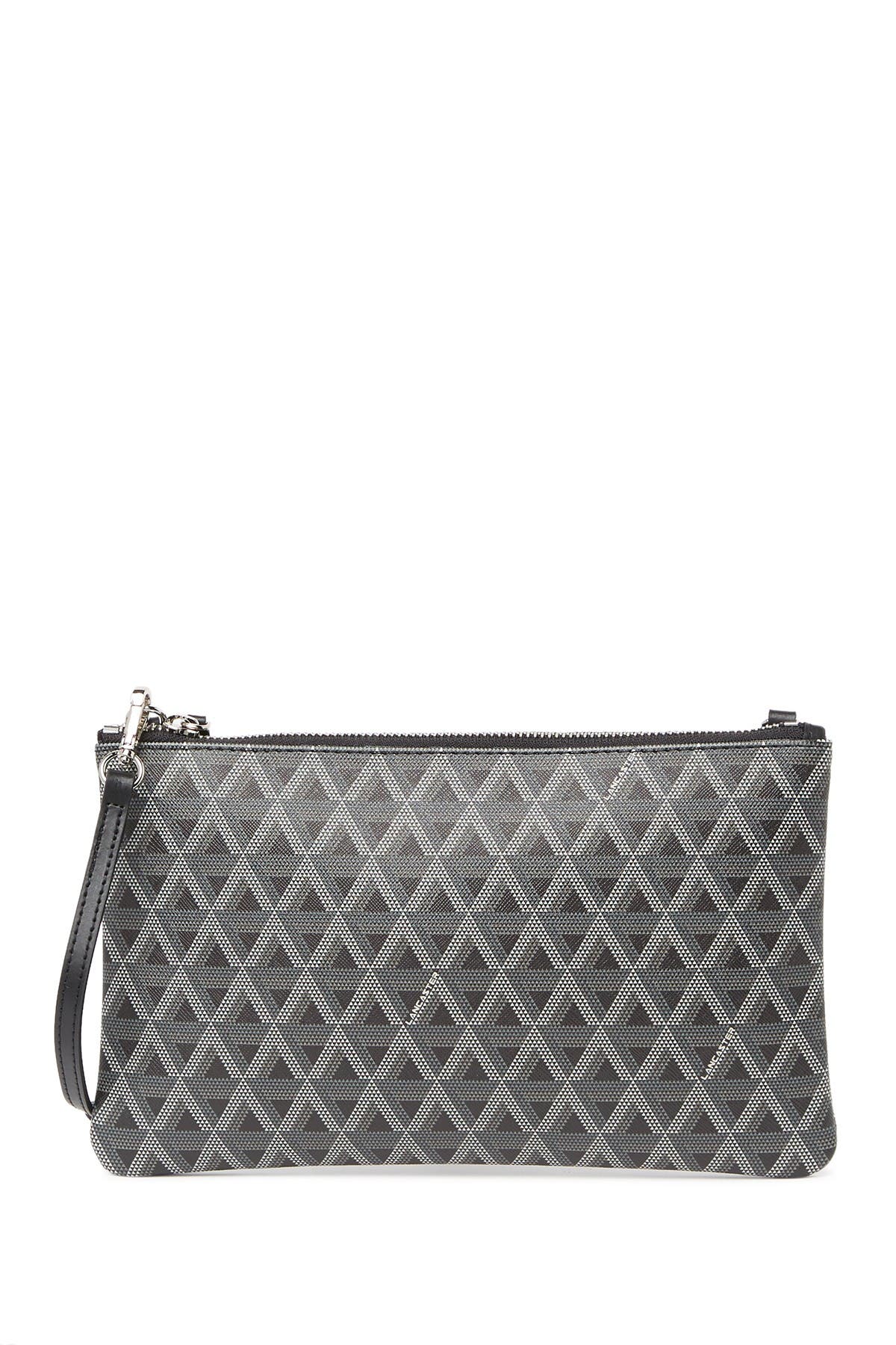 LANCASTER PARIS Ikon Small Flat Leather Crossbody Bag, Main, color, 